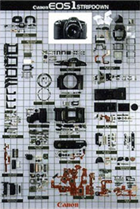 EOS부품 전시 모습