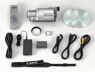 비디오와 정지 영상이 고화질이며 매우 작고 가벼운 캠코더 IXY DV2 M2